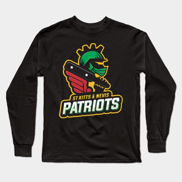 St Kitts and Nevis Patriots CPL T20 Long Sleeve T-Shirt by rumsport